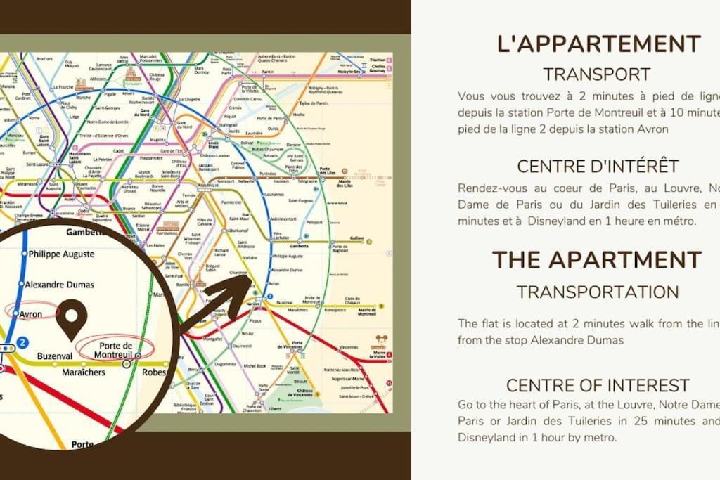 Appartamento 21.appart 4pers#1 Bedroom #pere Lachaise #nation Parigi